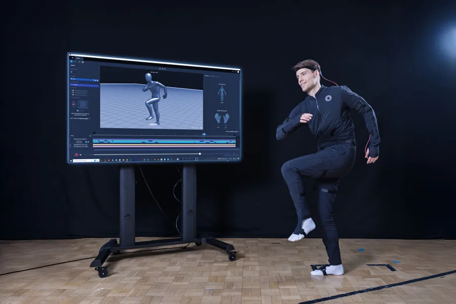 Motion capture setup for student thesis and supervision work