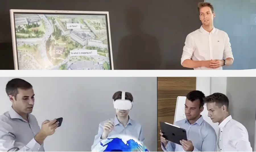 Collage of Zefwih prototypes, workshops, and interactive systems